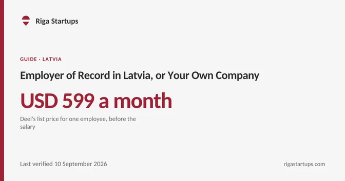Cover for Employer of Record in Latvia, or Your Own Company