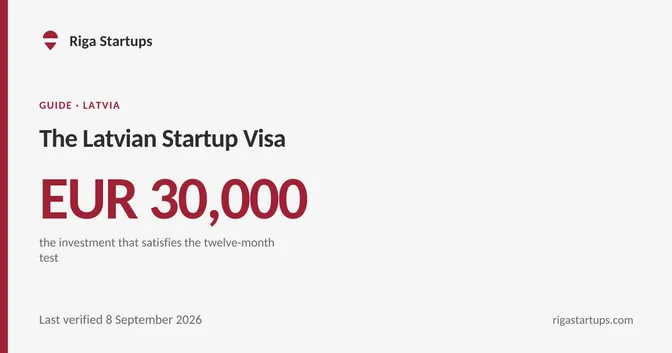 Cover for The Latvian Startup Visa