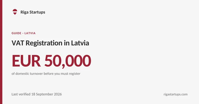 Cover for VAT Registration in Latvia