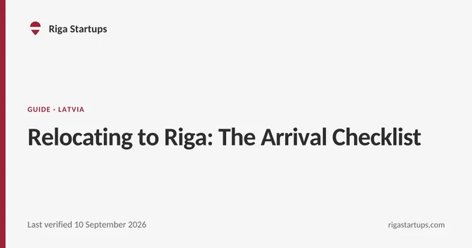 Cover for Relocating to Riga: The Arrival Checklist
