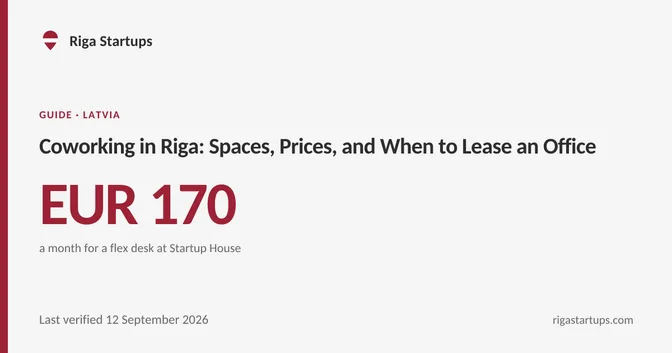 Cover for Coworking in Riga: Spaces, Prices, and When to Lease an Office